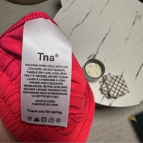 TNA Red Womens Track Pants S Aritzia Old School Thin Track Pants Vintage - Picture 5 of 7